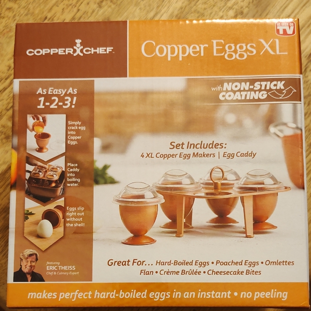 Copper Chef Copper Eggs XL Non-Stick Egg Maker Set